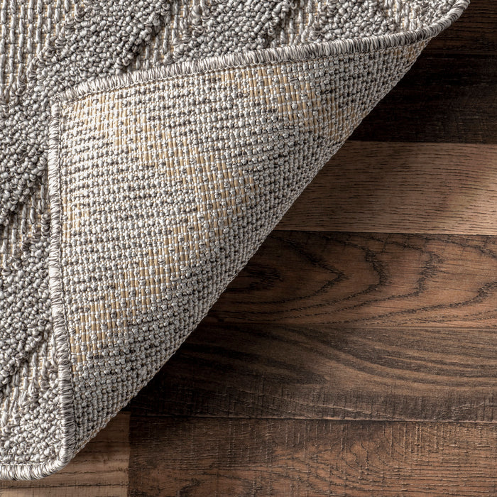 Lexie Arrow Grey Indoor Outdoor Area Rug 140 x 200 cm