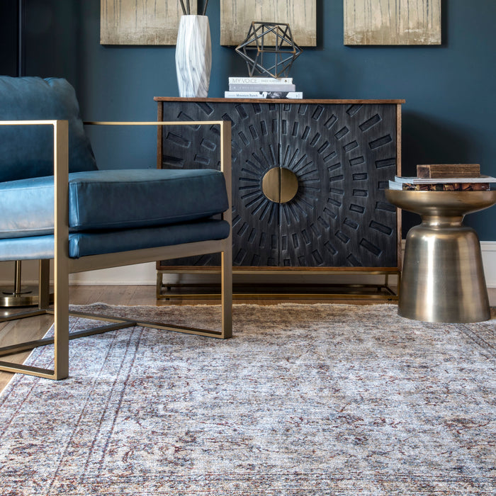 Light Grey Area Rug With Lush Texture And Durable Design