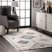 Light Grey Aztec Diamonds Area Rug 160x230 cm
