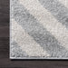 Light Grey Chevron Stripes Area Rug 120x180 cm