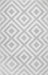 Light Grey Chevron Stripes Area Rug 120x180 cm