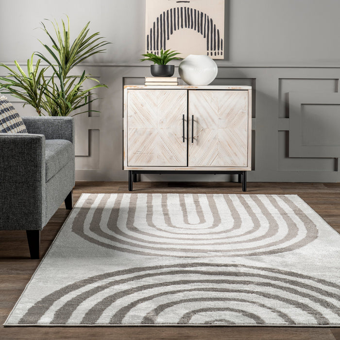 Light Grey Contemporary Area Rug for Stylish Spaces
