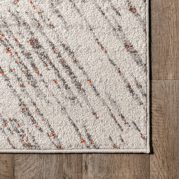 Light Grey Cross Arrow Area Rug for Living Room