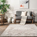Light Grey Cross Arrow Area Rug for Living Room