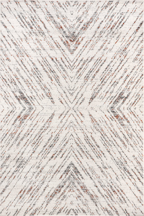 Light Grey Cross Arrow Area Rug for Living Room