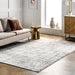 Light Grey Distressed Crosshatch Area Rug 200x300 cm