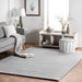 Light Grey Faux Rabbit Shag Area Rug 120 cm x 180 cm