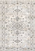 Light Grey Geometric Rug 140x200 cm Machine Washable