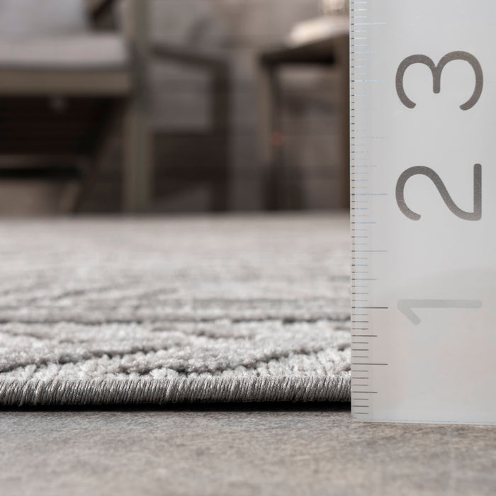 Light Grey Indoor Outdoor Area Rug 150x240 cm