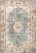 Light Grey Medallion Washable Area Rug 140 x 200 cm