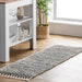 Light Grey Shag Area Rug 120x180 cm