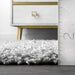 Light Grey Shag Area Rug 120x180 cm