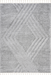 Light Grey Shag Area Rug 140x200 cm