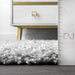 Light Grey Shag Area Rug for Home Décor