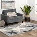Light Grey Shag Starfish Area Rug 140 cm x 200 cm