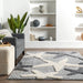Light Grey Shag Starfish Area Rug 140 cm x 200 cm