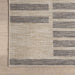 Light Grey Striped Indoor Outdoor Rug 120x180 cm