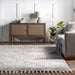 Light Grey Tiled Trellis Area Rug 120x180 cm