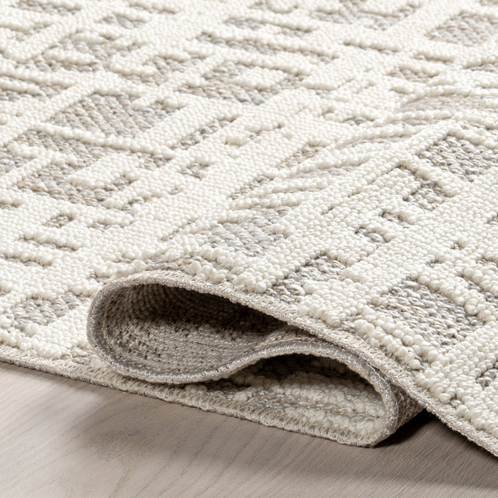 Light Grey Washable Abstract Rug 160x230 cm