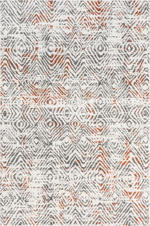 Light Grey Zig-Zag Area Rug 160x230 cm