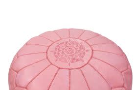 Light Pink Moroccan Pouf Ottoman For Stylish Home Decor