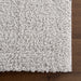 Light Silver Plush Area Rug 160x230 cm Durable Home Decor