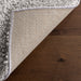 Light Silver Plush Area Rug 160x230 cm Durable Home Decor