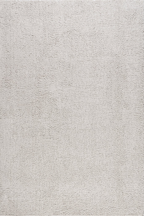 Light Silver Plush Area Rug 160x230 cm Durable Home Decor