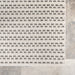 Lilian Cream Indoor Outdoor Textured Squares -matto 152x244 cm