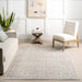 Lillie Floral Machine Washable Area Rug 120x180 cm Cream