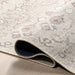 Lillie Floral Machine Washable Area Rug 120x180 cm Cream