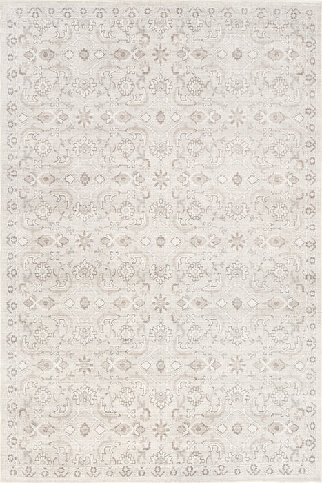 Lillie Floral Machine Washable Area Rug 120x180 cm Cream