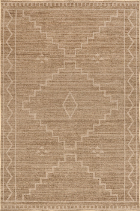 Linden Washable Jute Shapes Area Rug 152x244 cm Natural