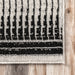 Lisa Grey Striped Area Rug 160x230 cm