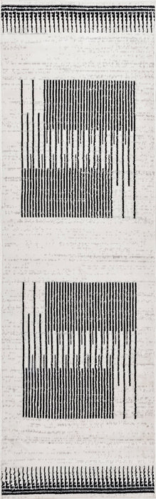 Lisa Grey Striped Area Rug 160x230 cm