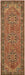 Living Treasures LI01 Rust Runner Rug