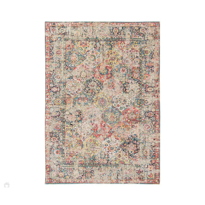 Louis De Poortere Antiquarian Bakhtiari 8712 Janiserry Multi Washable Polyester Flatweave Eco-Rug