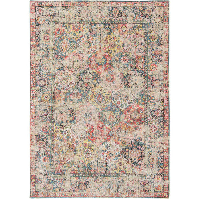 Louis De Poortere Antiquarian Bakhtiari 8712 Janiserry Multi Washable Polyester Flatweave Eco-Rug