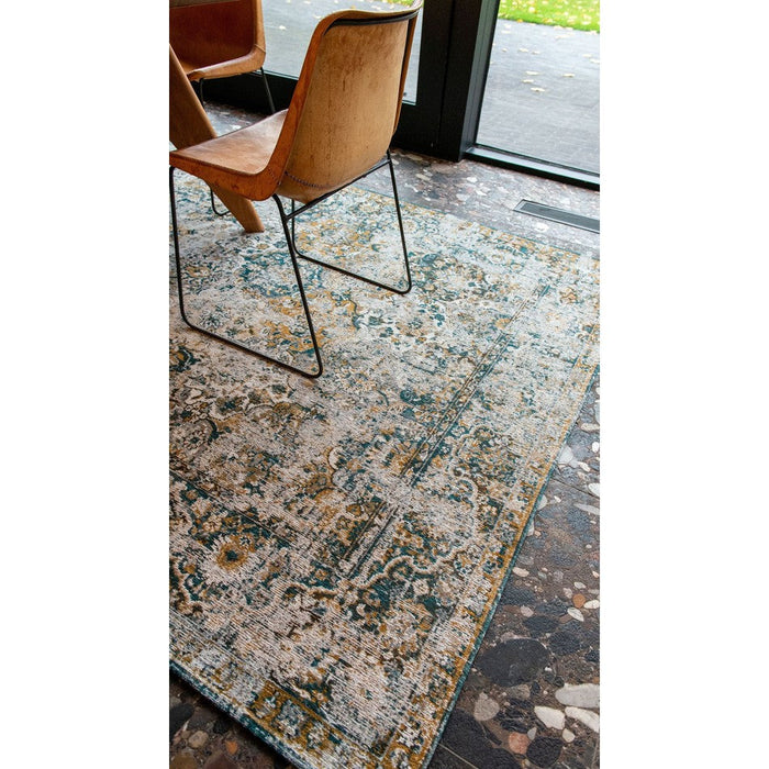 Louis De Poortere Antiquarian Bakhtiari 9127 Fener Washable Polyester Flatweave Eco-Rug