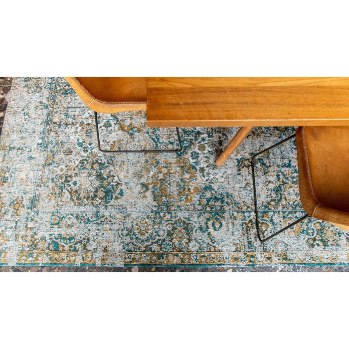 Louis De Poortere Antiquarian Bakhtiari 9127 Fener Washable Polyester Flatweave Eco-Rug