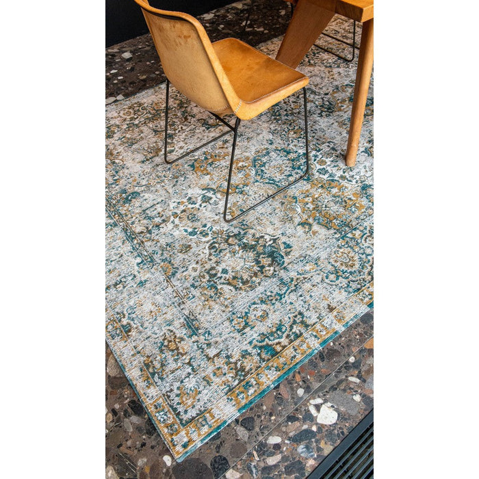 Louis De Poortere Antiquarian Bakhtiari 9127 Fener Washable Polyester Flatweave Eco-Rug