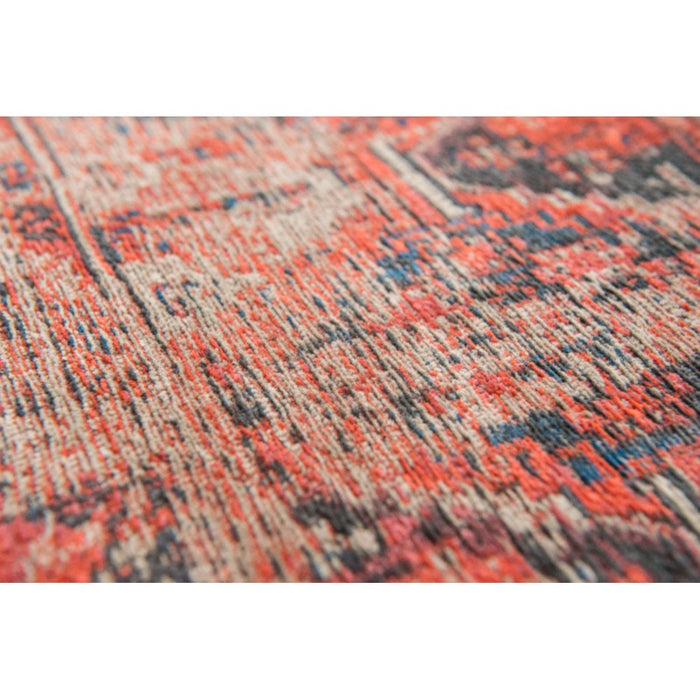 Louis De Poortere Antiquarian Hadschlu 8719 Red Brick Washable Polyester Flatweave Eco-Rug