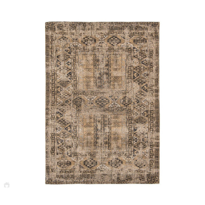 Louis De Poortere Antiquarian Hadschlu 8720 Agha Old Gold Washable Polyester Flatweave Eco-Rug