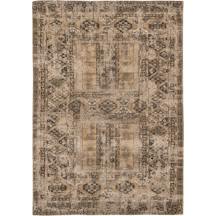 Louis De Poortere Antiquarian Hadschlu 8720 Agha Old Gold Washable Polyester Flatweave Eco-Rug