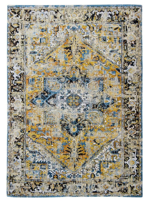 Louis De Poortere Antiquarian Heriz 8704 Amir Gold Rug