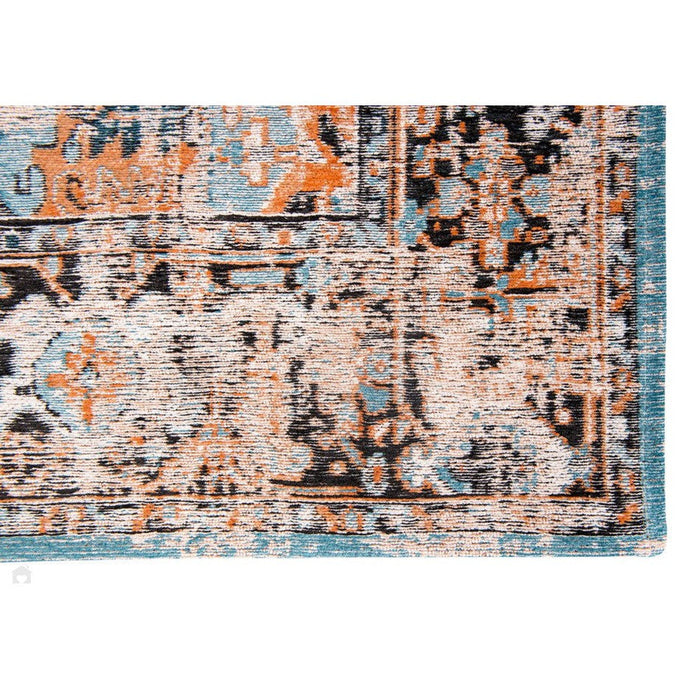 Louis De Poortere Antiquarian Heriz 8705 Seray Orange Washable Polyester Flatweave Eco-Rug