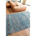 Louis De Poortere Antiquarian Kilim 9110 Zemmuri Blue Washable Polyester Flatweave Eco-Rug