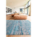 Louis De Poortere Antiquarian Kilim 9110 Zemmuri Blue Washable Polyester Flatweave Eco-Rug