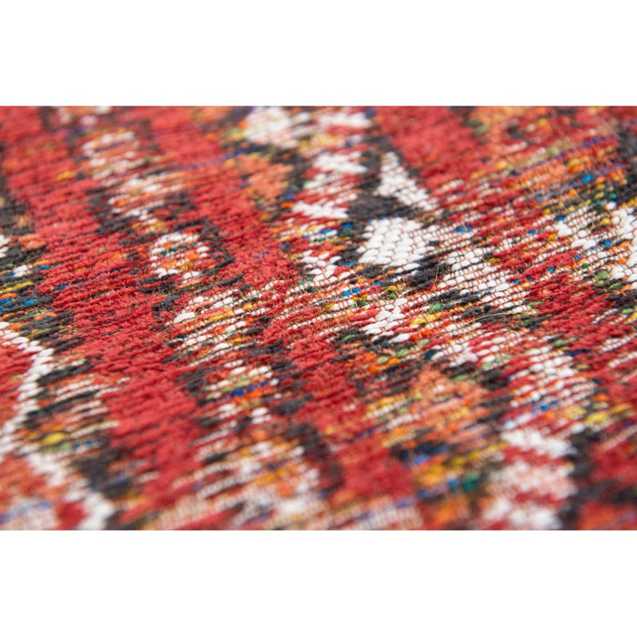 Louis De Poortere Antiquarian Kilim 9115 Fez Red Washable Polyester Flatweave Eco-Rug