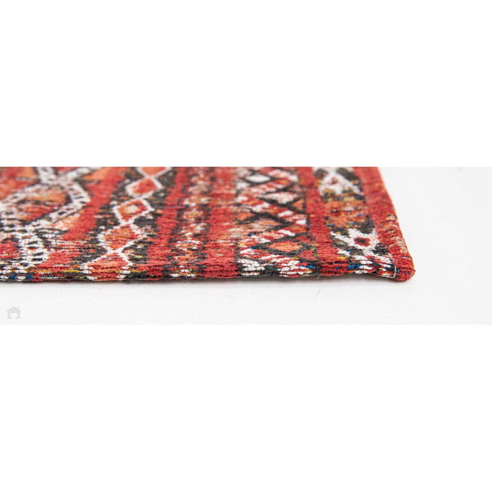 Louis De Poortere Antiquarian Kilim 9115 Fez Red Washable Polyester Flatweave Eco-Rug